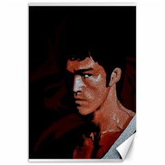 Bruce Lee Canvas 20  X 30   by Valentinaart