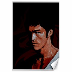 Bruce Lee Canvas 24  X 36  by Valentinaart