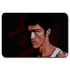 Bruce Lee Large Doormat  by Valentinaart