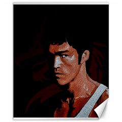 Bruce Lee Canvas 11  X 14   by Valentinaart