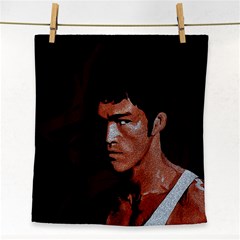 Bruce Lee Face Towel by Valentinaart