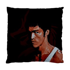 Bruce Lee Standard Cushion Case (one Side) by Valentinaart