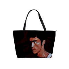 Bruce Lee Shoulder Handbags by Valentinaart