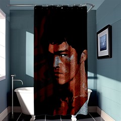 Bruce Lee Shower Curtain 36  X 72  (stall)  by Valentinaart