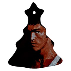 Bruce Lee Christmas Tree Ornament (two Sides) by Valentinaart