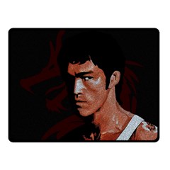 Bruce Lee Double Sided Fleece Blanket (small)  by Valentinaart