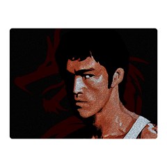 Bruce Lee Double Sided Flano Blanket (mini)  by Valentinaart