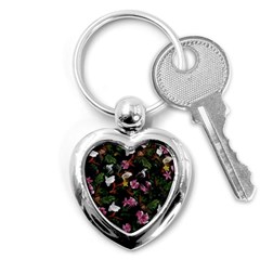 Tropical Pattern Key Chains (heart)  by Valentinaart