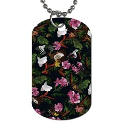 Tropical Pattern Dog Tag (one Side) by Valentinaart