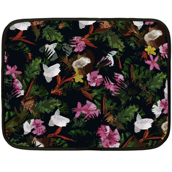 Tropical pattern Fleece Blanket (Mini)