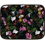 Tropical pattern Double Sided Fleece Blanket (Mini)  35 x27  Blanket Front