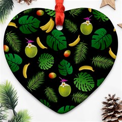 Tropical pattern Ornament (Heart)