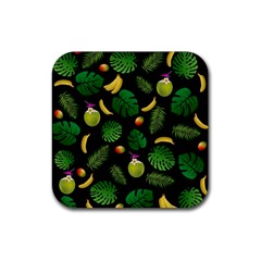 Tropical pattern Rubber Coaster (Square) 