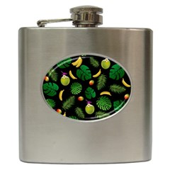 Tropical Pattern Hip Flask (6 Oz) by Valentinaart