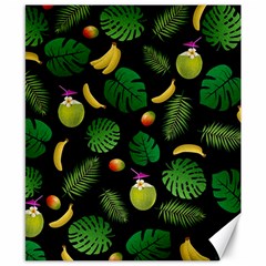 Tropical pattern Canvas 8  x 10 