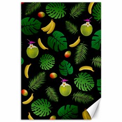 Tropical pattern Canvas 12  x 18  