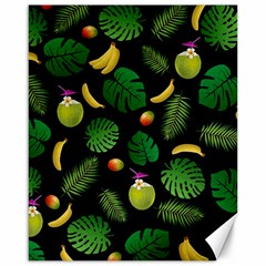 Tropical Pattern Canvas 16  X 20   by Valentinaart