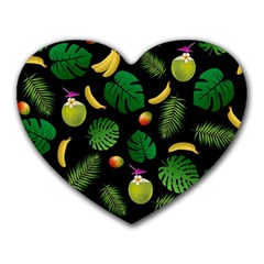 Tropical Pattern Heart Mousepads by Valentinaart