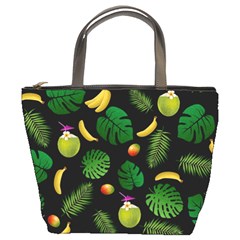 Tropical pattern Bucket Bags