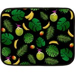 Tropical pattern Double Sided Fleece Blanket (Mini)  35 x27  Blanket Front