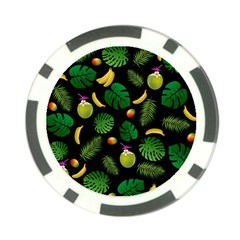 Tropical pattern Poker Chip Card Guard (10 pack)