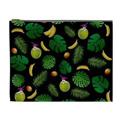 Tropical Pattern Cosmetic Bag (xl) by Valentinaart