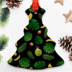 Tropical pattern Christmas Tree Ornament (Two Sides)