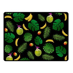 Tropical pattern Double Sided Fleece Blanket (Small) 