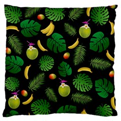 Tropical pattern Large Flano Cushion Case (One Side)