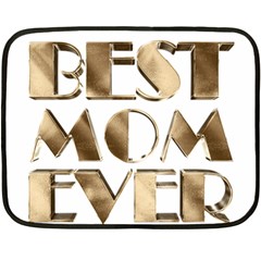 Best Mom Ever Gold Look Elegant Typography Double Sided Fleece Blanket (mini)  by yoursparklingshop