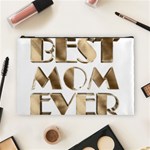 Best Mom Ever Gold Look Elegant Typography Cosmetic Bag (Large)  Front