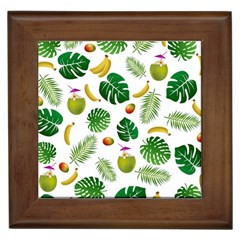 Tropical pattern Framed Tiles