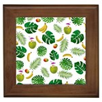 Tropical pattern Framed Tiles Front