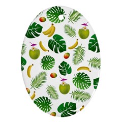 Tropical pattern Ornament (Oval)