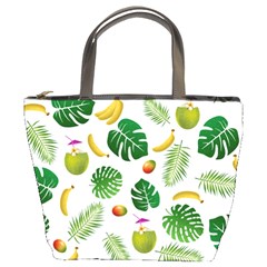 Tropical pattern Bucket Bags