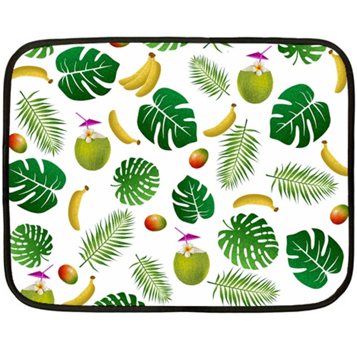 Tropical pattern Double Sided Fleece Blanket (Mini) 