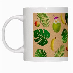 Tropical Pattern White Mugs by Valentinaart