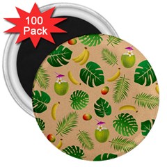 Tropical Pattern 3  Magnets (100 Pack) by Valentinaart