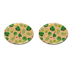 Tropical Pattern Cufflinks (oval) by Valentinaart