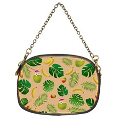 Tropical Pattern Chain Purses (two Sides)  by Valentinaart