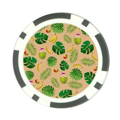 Tropical Pattern Poker Chip Card Guard (10 Pack) by Valentinaart