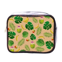 Tropical Pattern Mini Toiletries Bags by Valentinaart