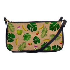 Tropical Pattern Shoulder Clutch Bags by Valentinaart