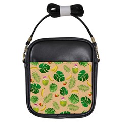 Tropical Pattern Girls Sling Bags by Valentinaart