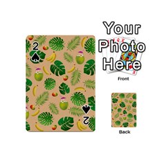 Tropical Pattern Playing Cards 54 (mini)  by Valentinaart