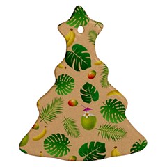 Tropical Pattern Christmas Tree Ornament (two Sides) by Valentinaart