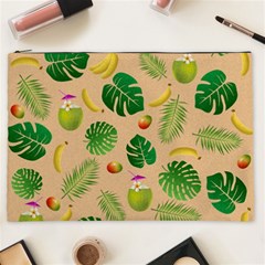 Tropical Pattern Cosmetic Bag (xxl)  by Valentinaart