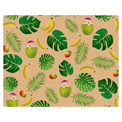 Tropical Pattern Double Sided Flano Blanket (medium)  by Valentinaart