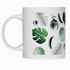 Tropical Pattern White Mugs by Valentinaart