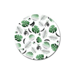 Tropical Pattern Magnet 3  (round) by Valentinaart